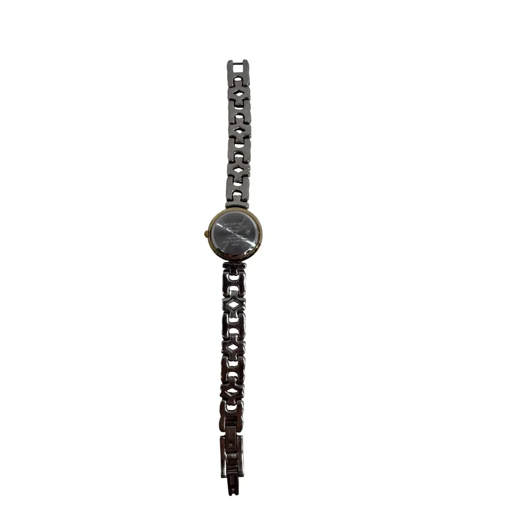 Anne Klein VinTwo Tone Chain Link Women's Watch Roman‎ Numeral White Vintage